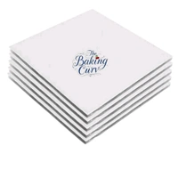 The Baking Curv Reusable Square MDF Cake Base 10x10 – Ideal for Professional Cake Presentation (Pack Of 10)  - 10 Inch, White