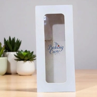 The Baking Curv 3 Cavity Cup Cake Box - White, Pack Of 50