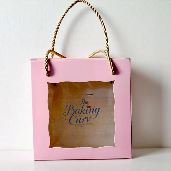 The Baking Curv Hamper Box 8x8  - 8x8, Pink, Pack Of 10