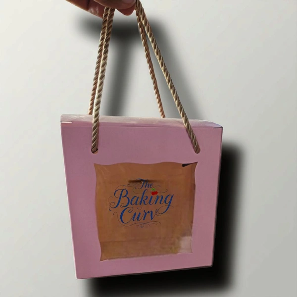 The Baking Curv Hamper Box 8x8  - 8x8, Pink, Pack Of 10