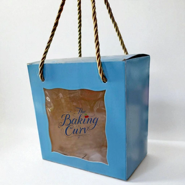 The Baking Curv Hamper Box 8x8  - 8x8, Blue, Pack Of 10