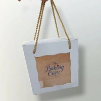 The Baking Curv Hamper box 6x6 - 6x6, White, Pack Of 10