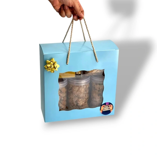 The Baking Curv Hamper box 6x6 - 6x6, Blue, Pack Of 10