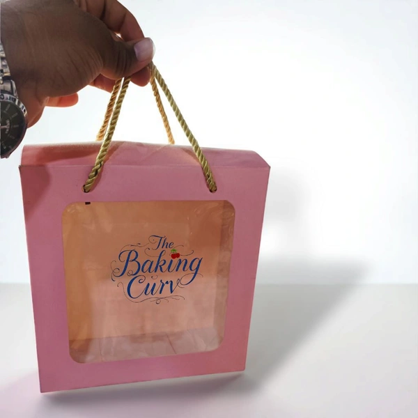 The Baking Curv  Hamper box 6x6 - 6x6, Pink, Pack Of 10