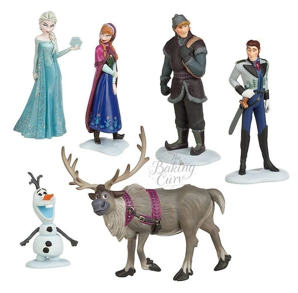 The Baking Curv Frozen Character Figurine Set