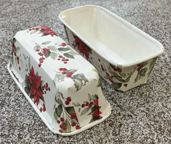 The Baking Curv Paper Loaf Pans (Pack of 10) With Lid