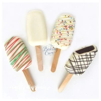 The Baking Curv Silicone 8 Cavity Cakesicle, Ice Cream Mould