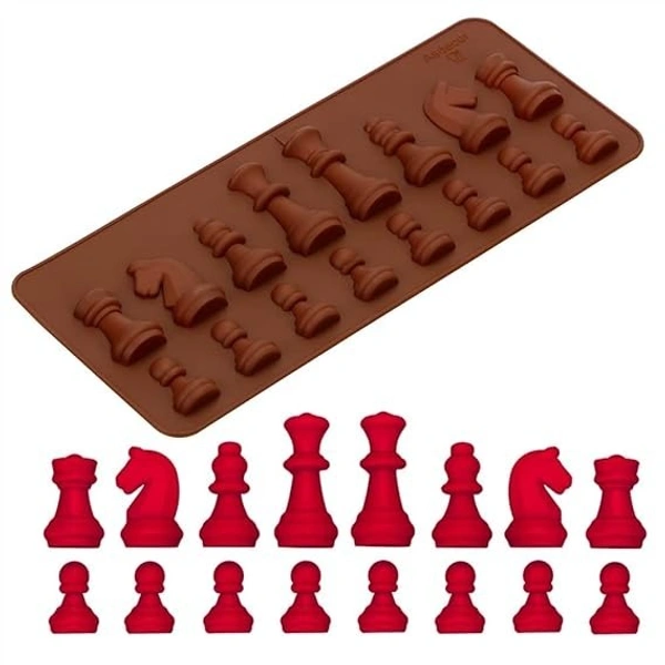 The Baking Curv Silicone Chess Mould – Flexible Mould for DIY Chocolates, Cakes & Fondant Decoration