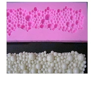 The Baking Curv Silicone Pearl Bubble Fondant Border Mould Lace Mold Cake Decorating