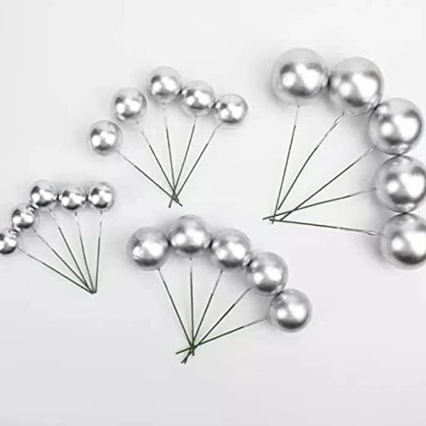 Faux Ball Silver – Decorative Balls for Cakes, Crafts & Festive Decor