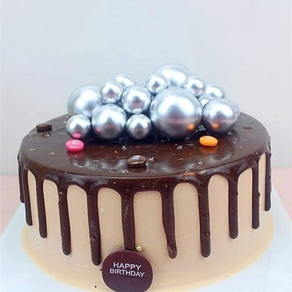 Faux Ball Silver – Decorative Balls for Cakes, Crafts & Festive Decor