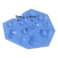 The Baking Curv Small Pinata Diamond Heart Shaped Silicone Chocolate Mould – Non-Stick, Flexible & Reusable Silicone Tray for Chocolate, Candy, Jelly & More