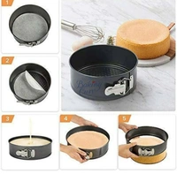 The Baking Curv Round Springform Cake Mould Set – 2pcs Non-Stick Removable Base Tins for Cheesecake & Baking