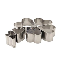 "Heart Shaped Stainless Steel Cookie Cutter Set of 7 Piece Nesting Molds for Cookies, Fondant & Crafts"