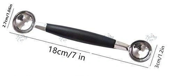 The Baking Curv Steel Double end Scoop Melon Baller Melon Fruit Baller Scoop