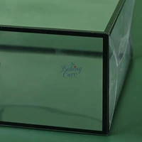 The Baking Curv Transparent 10x10 PVC Hamper Boxes with Handle – Square Gift Packaging Boxes for Hampers & Return Gifts - Pack of 5