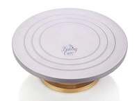 The Baking Curv Heavy-Duty Metal Turntable – Smooth Rotating Cake Decorating Stand
