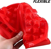 The Baking Curv Waffle Mold Silicone Waffle Mold 4 Cavities Waffle Mold