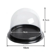 The Baking Curv Large Plastic Dome – Ideal for Muffins, Cupcakes & Pastries (10x9cm) - Pack Of 25