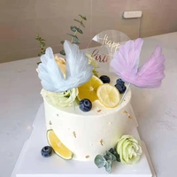 THE BAKING CURV CAKE TOPPER FEATHER - White