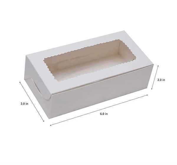 The Baking Curv 2 Pcs Brownie Box White - Pack of 10