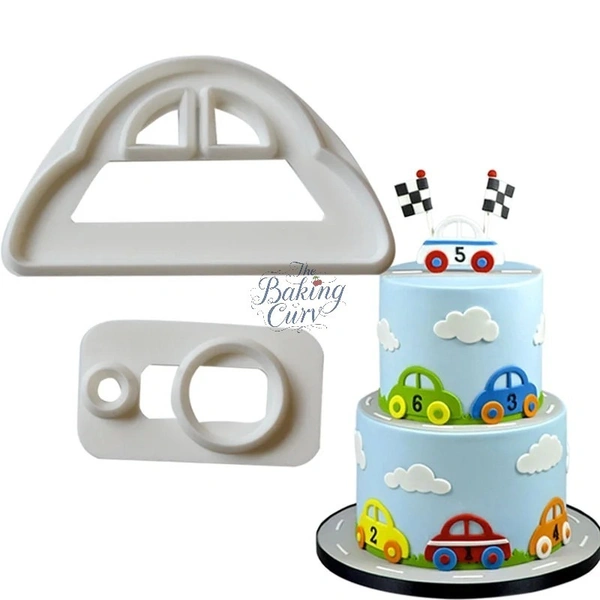 The Baking Curv Fondant Car Cutter (Pack of 2)
