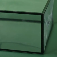 The Baking Curv Transparent 6x6 PVC Hamper Boxes with Handle – Square Gift Packaging Boxes for Hampers & Return Gifts - Pack Of 5