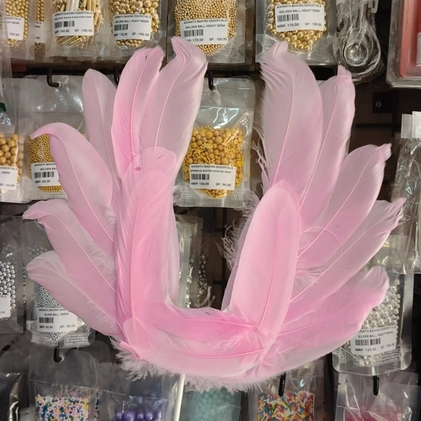 THE BAKING CURV CAKE TOPPER FEATHER - White
