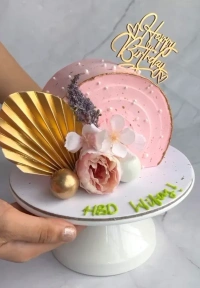 The Baking Curv Golden Paper Palm Leaf 2 Pcs Pair