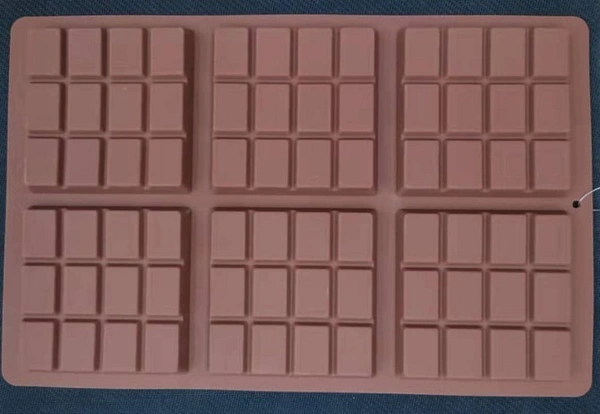 The Baking Curv Kunafa Bar Mould | 6 Small Square Cavity Style 