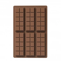 The Baking Curv 6 Cavity Cadbury Type Kunafa Bar Mould 