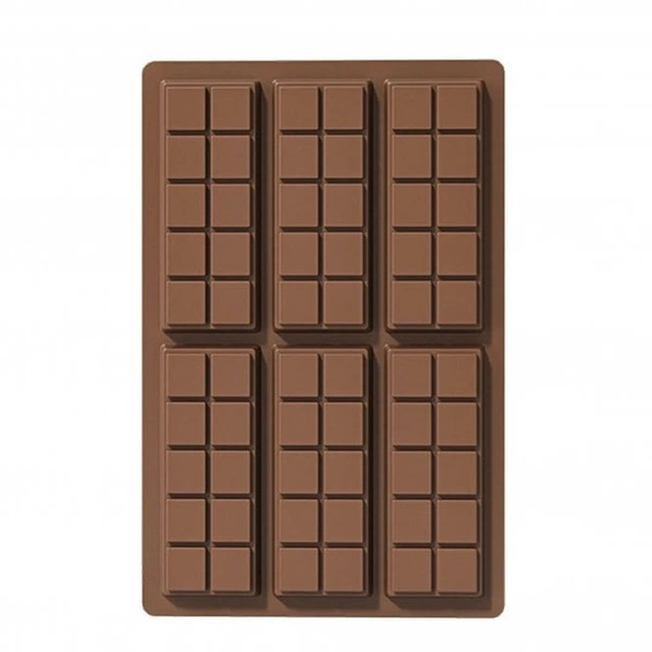 The Baking Curv 6 Cavity Cadbury Type Kunafa Bar Mould 