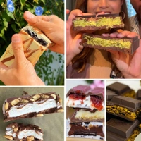 The Baking Curv 6 Cavity Cadbury Type Kunafa Bar Mould 