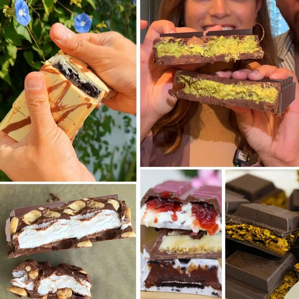 The Baking Curv 6 Cavity Cadbury Type Kunafa Bar Mould 