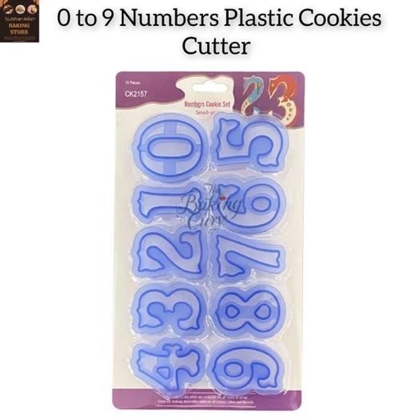 "Number Cutter Set 0–9 – Easy Cutters for Fondant, Cookies & Sugar Paste"