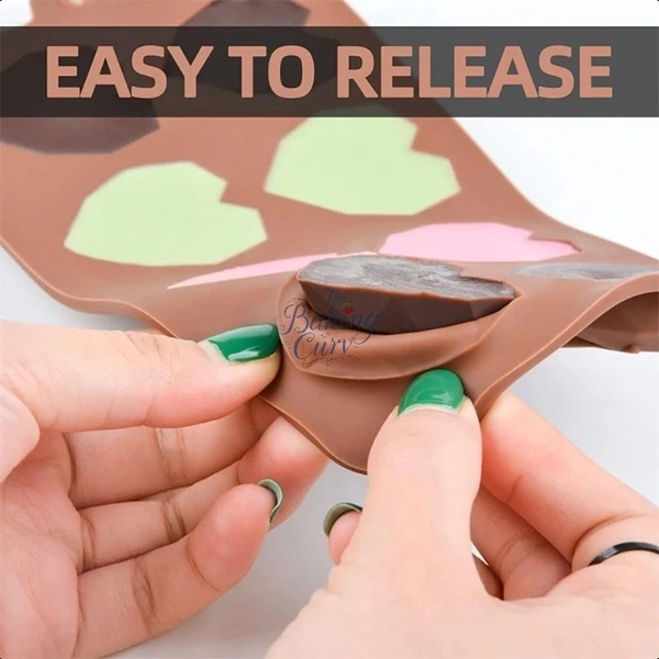 The Baking Curv Heart Shape Pinata Chocolate Silicone Mould – Reusable & Non-Stick for Cake, Smash Cake & Candy Making