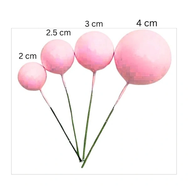 Faux Ball Pink – Decorative Balls for Cakes, Crafts & Festive Decor