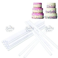 The Baking Curv Plastic Dowel Rods for Tiered Cake Support – Pack of 4 | 31.8 cm x 1.8 cm