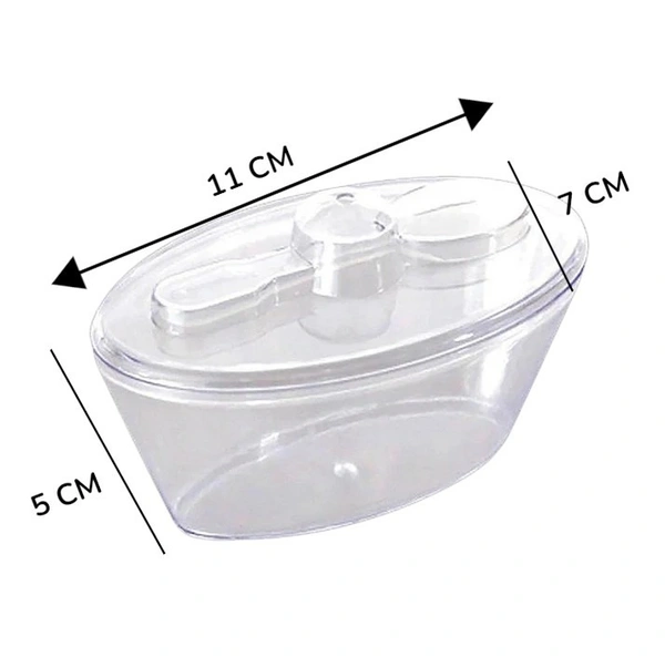 THE BAKING CURV MOOUSE CUP OVAL BIG WITH FORK (DK-131) - PACK OF 12