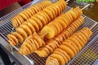 The Baking Curv (8 inches) Natural Bamboo Wooden Skewer Satay Sticks /BBQ Sticks for Kebab Chicken Paneer Tikka Fruits Salad for Barbecue and Grilling  - 8 Inch