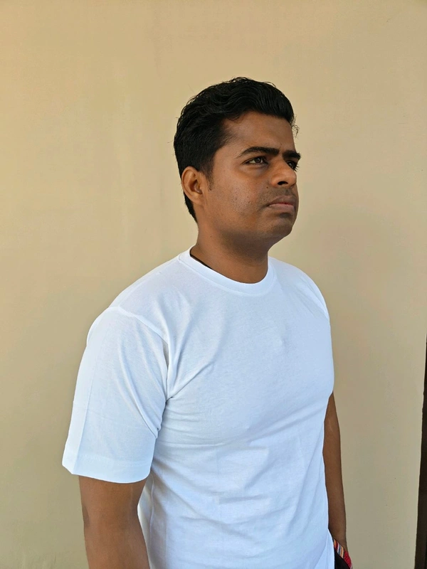 Regular Fit Unisex Tee White - L, White