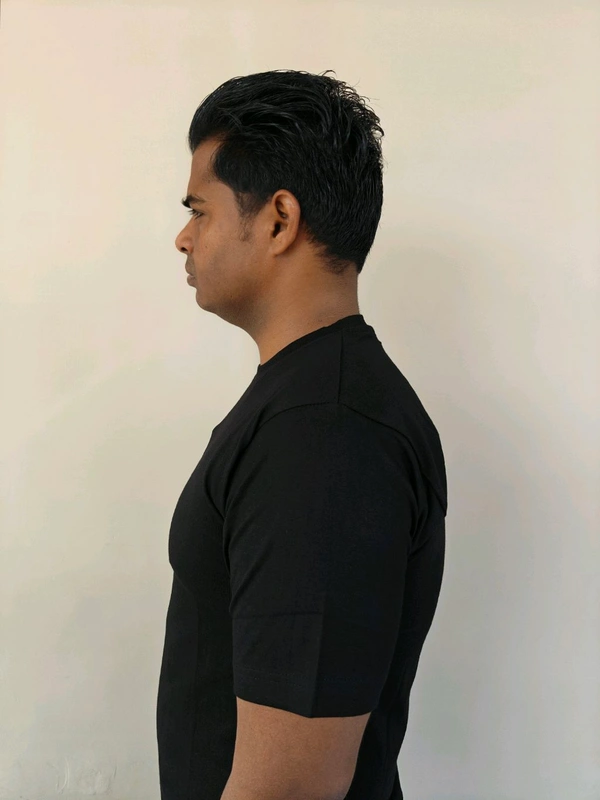 Regular Fit Unisex Tee Black - XL, Black