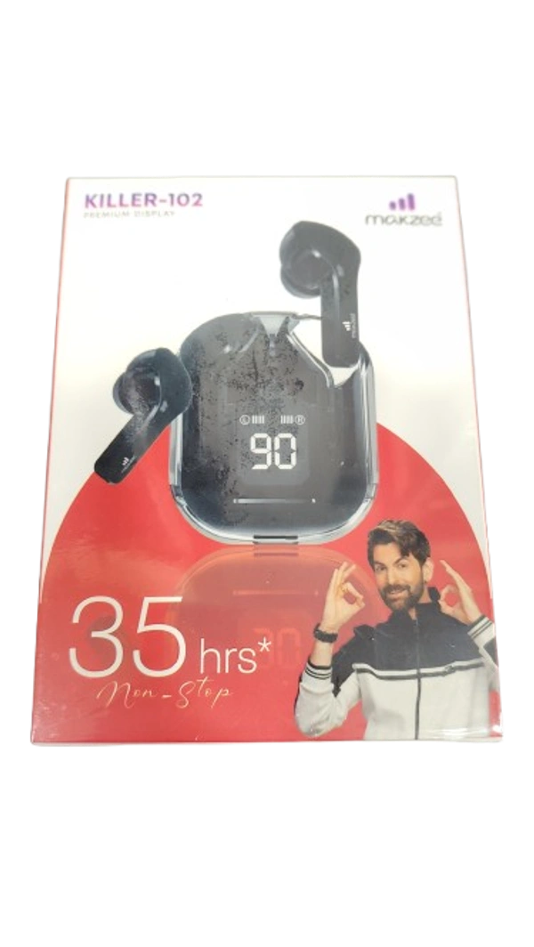 MAKZEE KILLER-102 WIRELESS EARBURDS - Black
