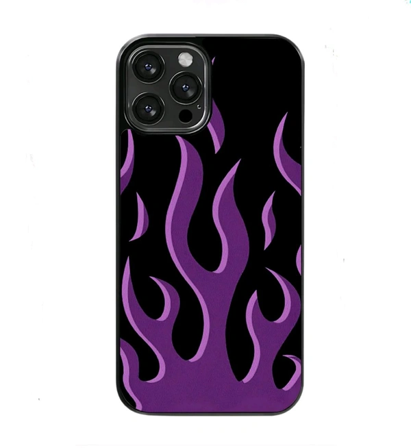 Purple Waves Glass Case 