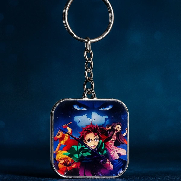 Customized Metal Keychain Bothside Print