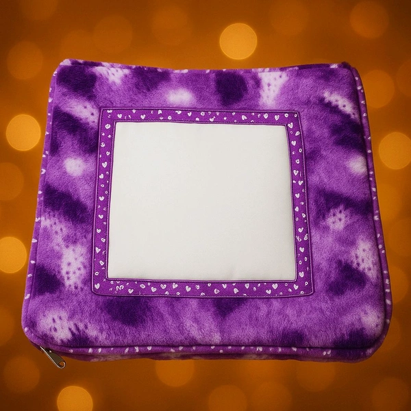 Print X Customized Cushion Square Shape - Square, Purple