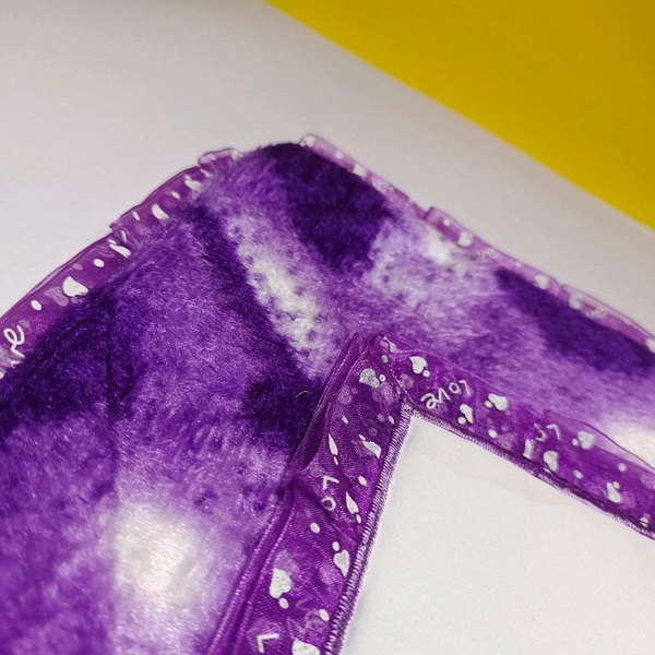 Print X Customized Cushion Square Shape - Square, Purple