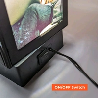 Print X Customized LED Rotating Lamp - Black, 4x8