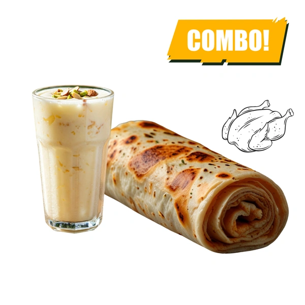 Chicken Roll & Standard Lassi