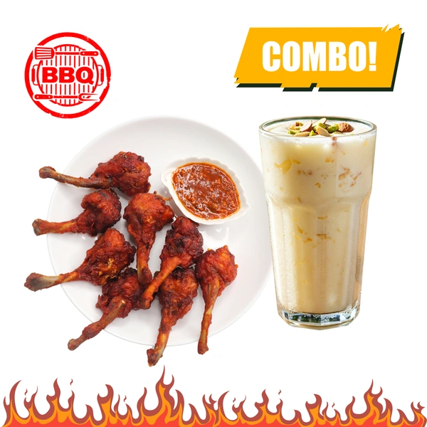 BBQ Lolipop (5pcs) & Standard Lassi